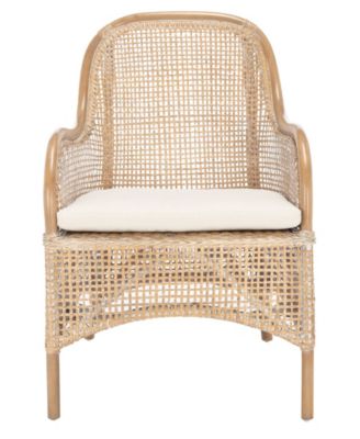 Charlie Rattan Accent Chair with Cushion