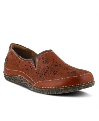 Spring Step Libora Slip-On Flat with Hand-Painted Design