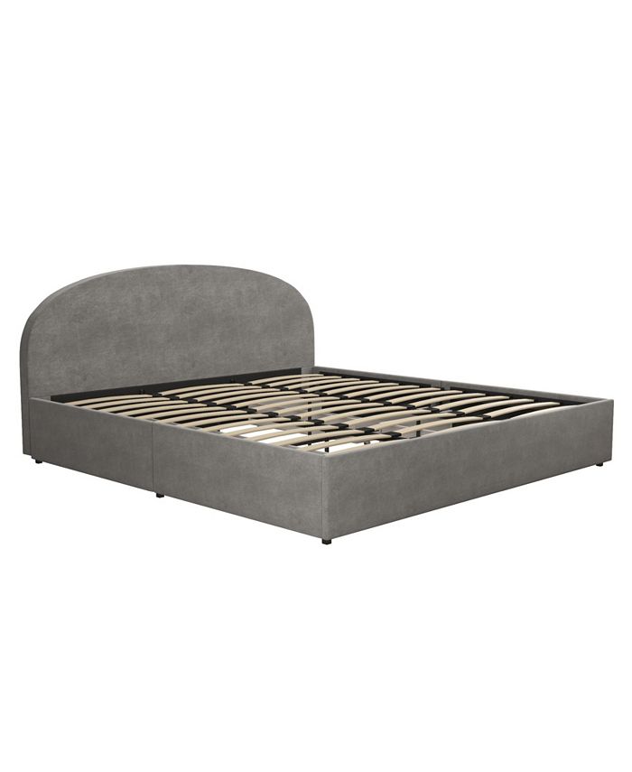 Mr. Kate Moon Upholstered Bed with Storage, King & Reviews Furniture