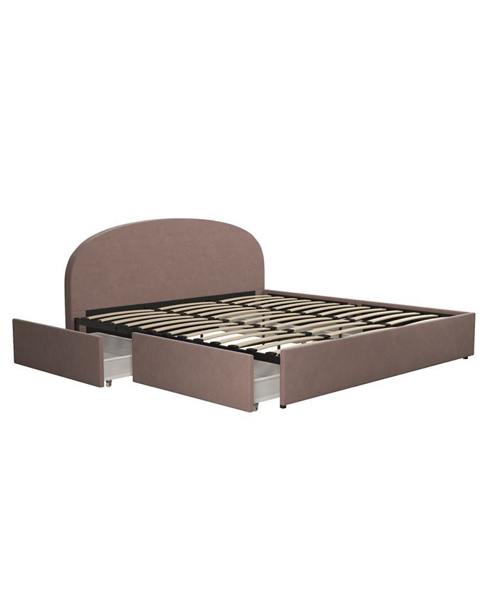 Mr. Kate Moon Upholstered Bed with Storage, King Macy's