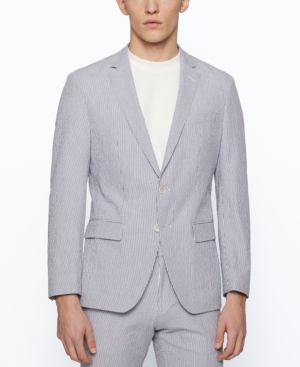 Hugo boss seersucker suit discount