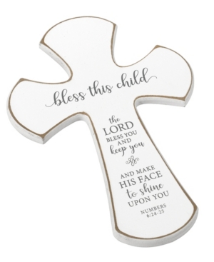 Lillian Rose Distressed Nursery Cross