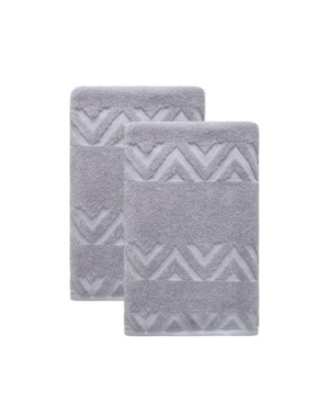 Ozan Premium Home Turkish Cotton Sovrano Collection Luxury Bath Towels, Set Of 2 In Light Gray