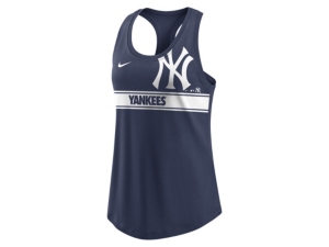 Nike Women's New York Yankees Cropped Logo Racer Tank