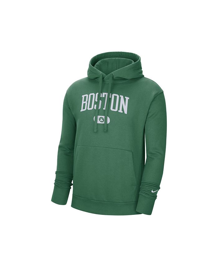 Men's Nike Heathered Gray Boston Celtics Heritage Fleece Crew Sweatshirt