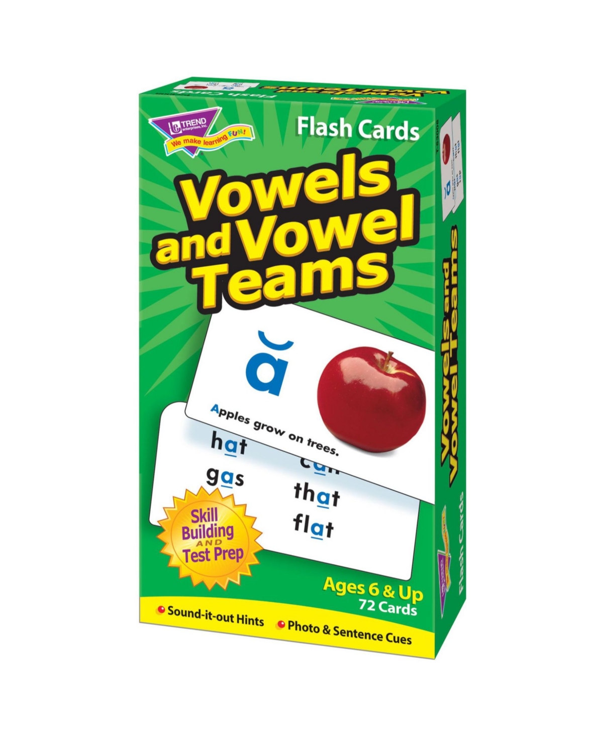 Shop Trend Enterprises Vowels And Vowel Teams Skill Drill Flash Cards In Open Misce