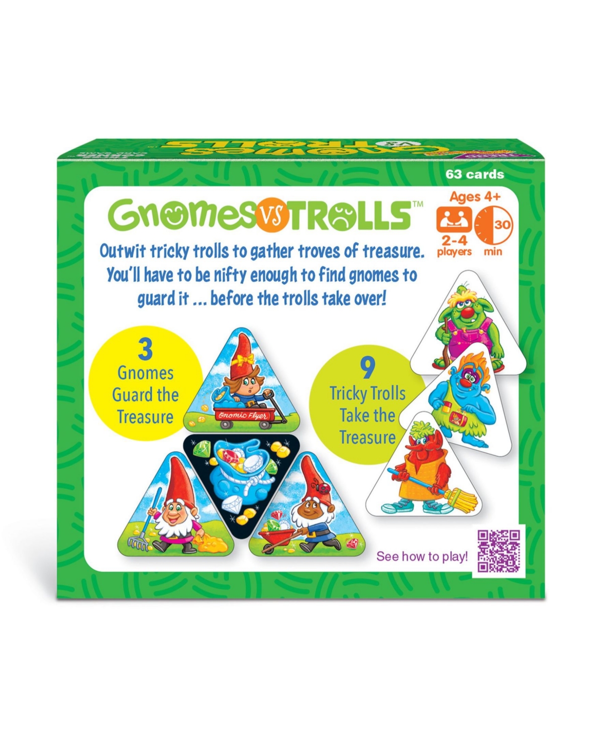 Trend Enterprises Gnomes Vs Trolls Three Corner Card Game In Open Misce