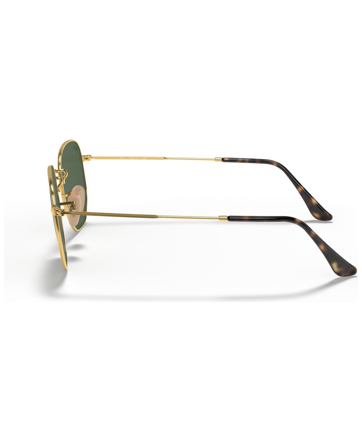 Ray Ban Unisex Polarized Sunglasses, Rb3548n Hexagonal Washed Evolve In Gold,green
