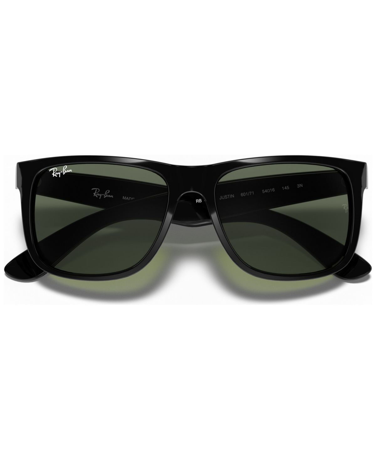 Ray Ban Unisex Sunglasses, Rb4165 Justin In Black,green