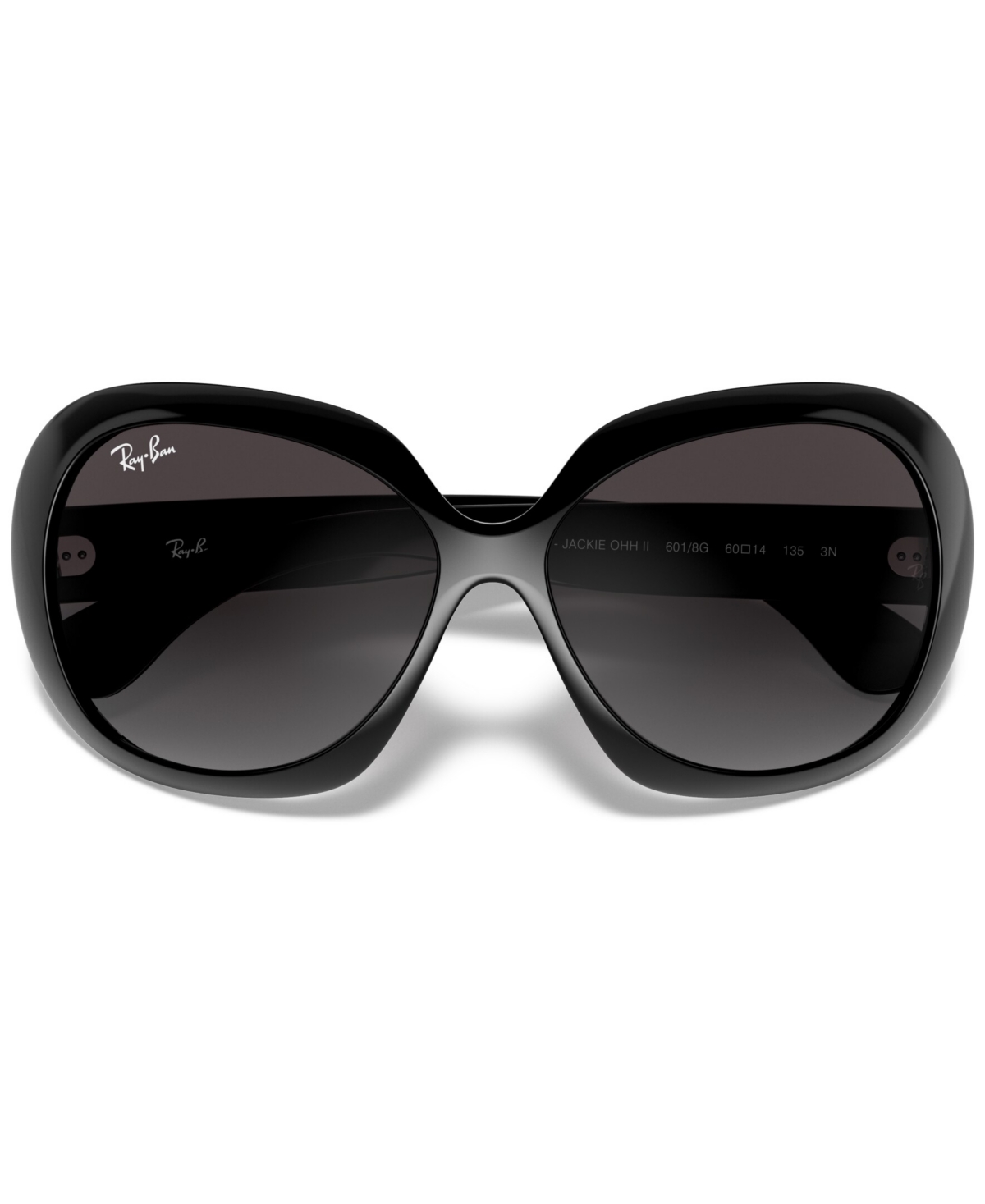 Shop Ray Ban Sunglasses, Rb4098 Jackie Ohh Ii In Black,grey Gradient