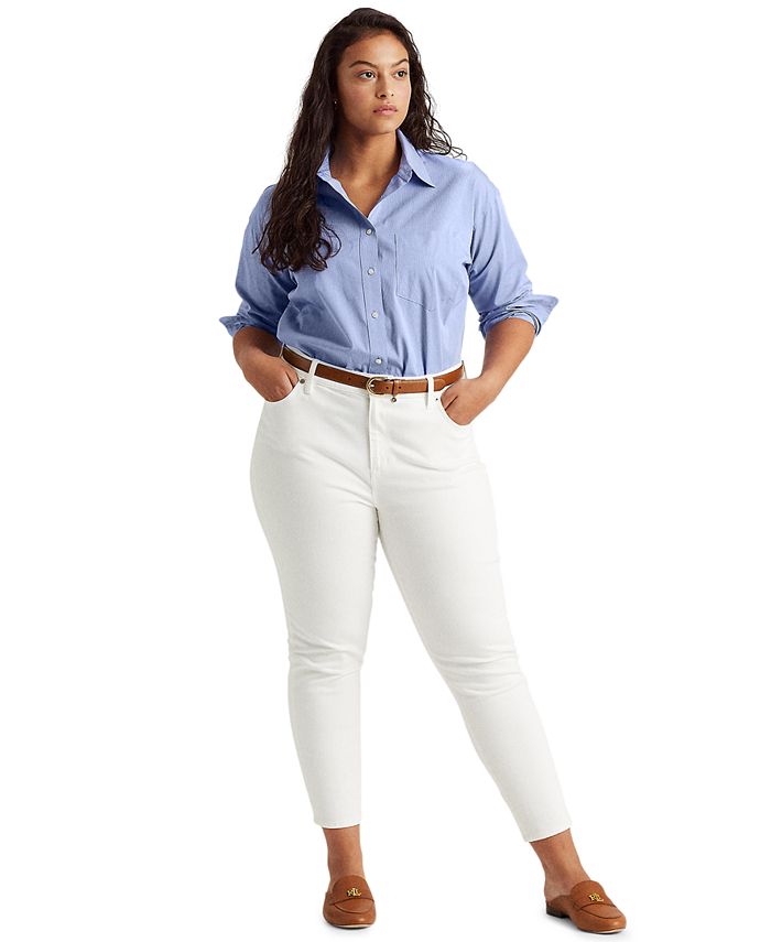 Lauren Ralph Lauren Plus Superstretch High-Rise Jeans & Reviews - Jeans - Plus Sizes - Macy's