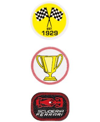 Ferrari Kids' Academy Black Nylon Strap Watch 34mm