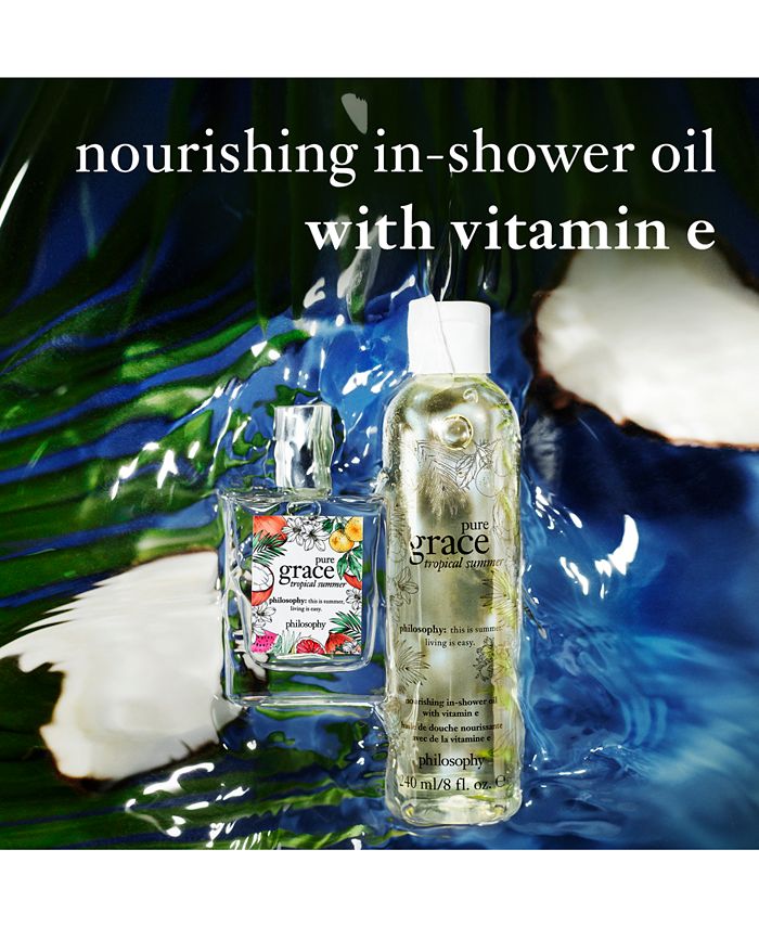 philosophy Pure Grace Tropical Summer Nourishing InShower Oil, 8oz