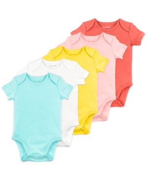 Mac & Moon Baby Girl Short Sleeve Bodysuits 5 Pack