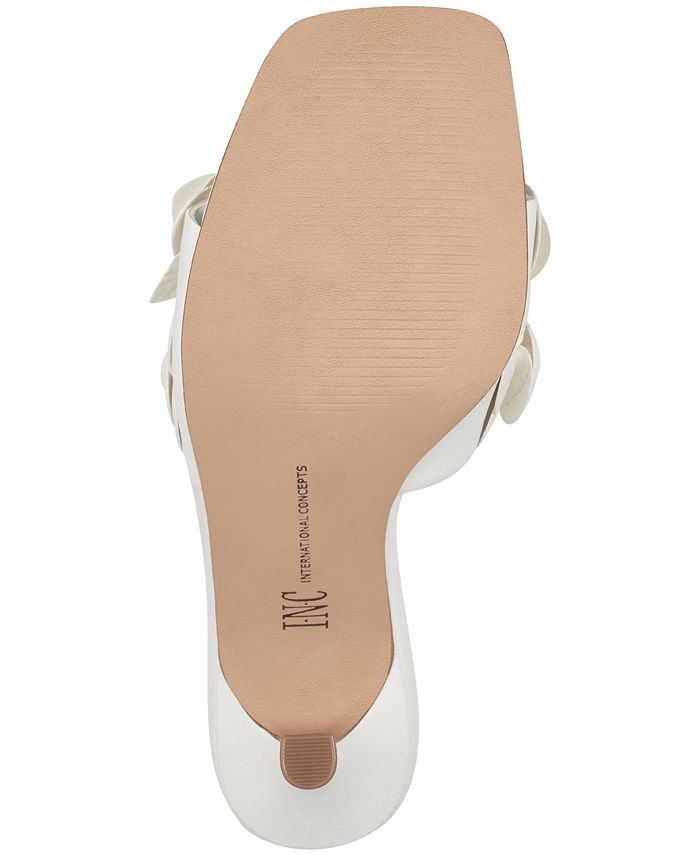 INC International Concepts Womens Gannie16 Closed Toe Slide White Size 8 M main image 1