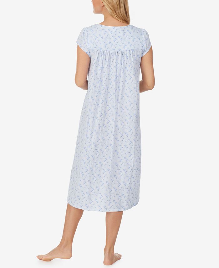 Eileen West Printed Cotton Jersey Nightgown Macy's