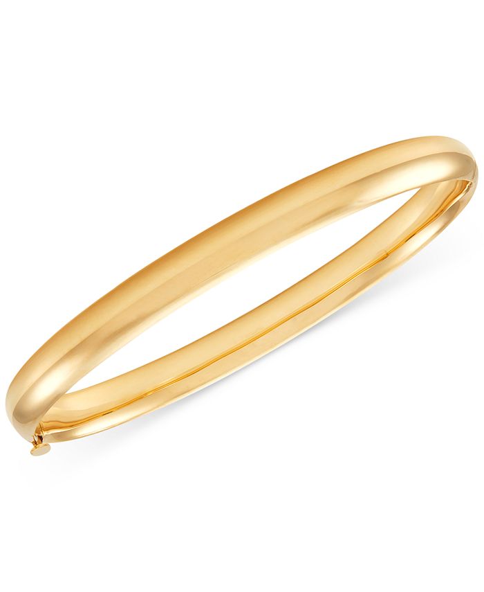 Macy's Polished Bangle Bracelet in 14k Gold Macy's