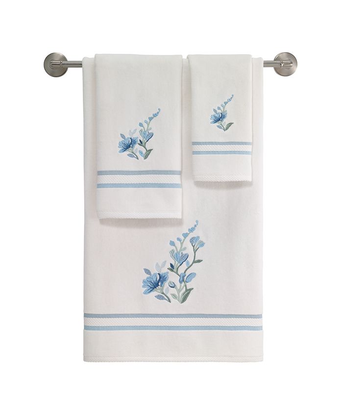 Avanti Garden View Embroidered Cotton Bath Towel, 27" x 50" Macy's