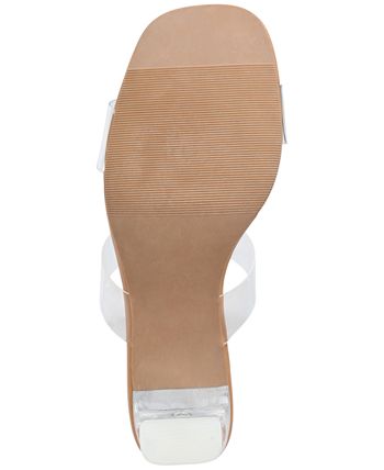 Wild Pair Zandria Two Piece Clear Vinyl Dress Sandals Created for