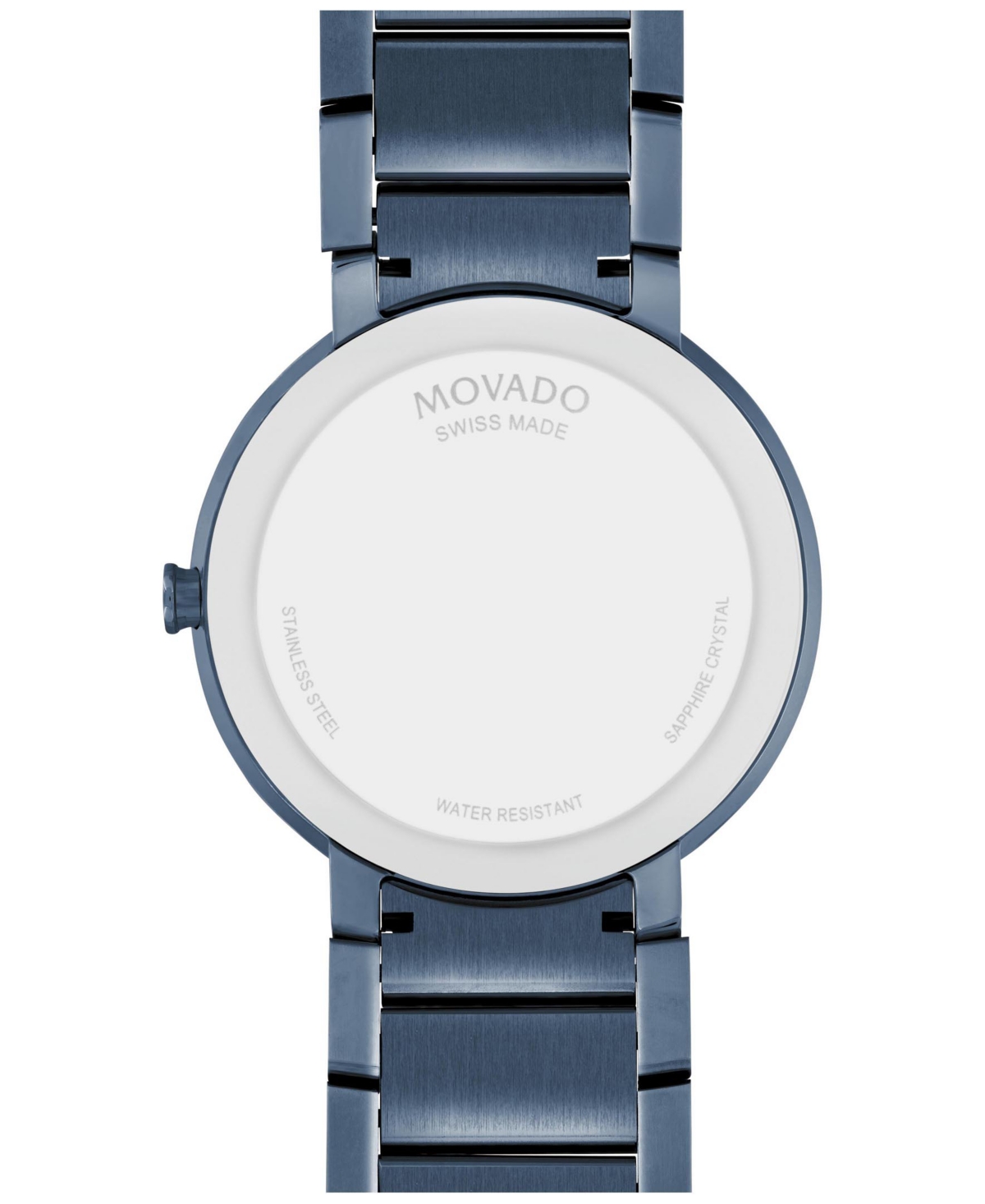 Shop Movado Men's Swiss Sapphire Blue Pvd Bracelet Watch 39mm