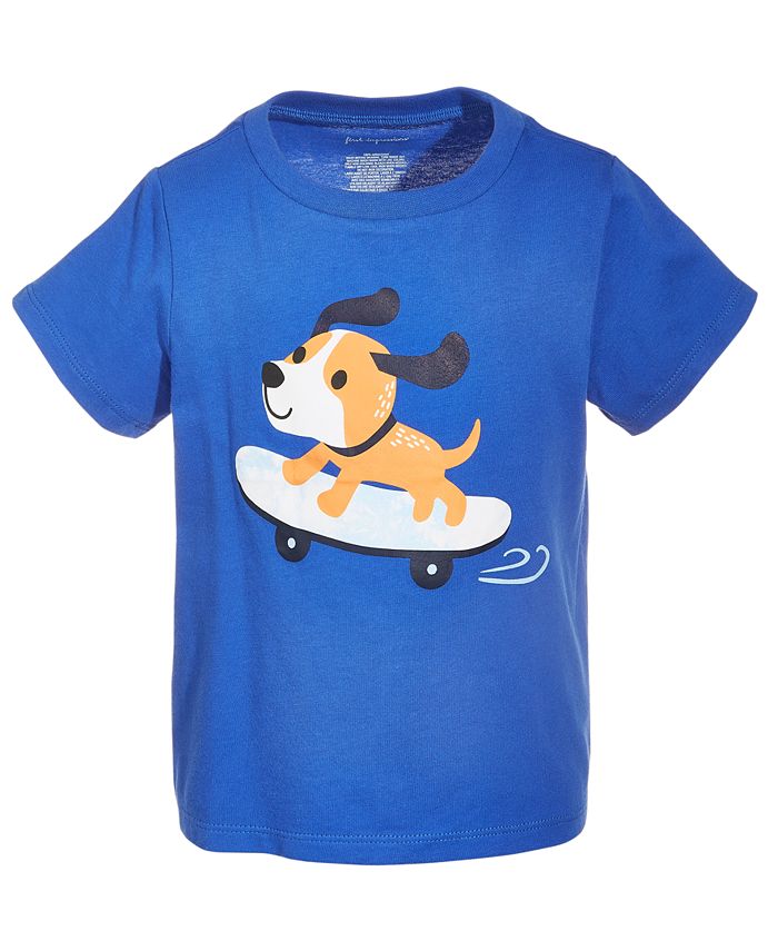 First Impressions Baby Boys Skateboard Dog Cotton T-Shirt, Created for ...