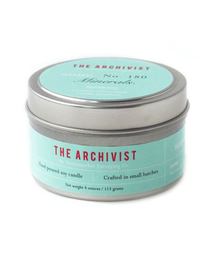 Greenmarket Purveying Co. Archivist Minerals Soy Candle, 4 oz Macy's