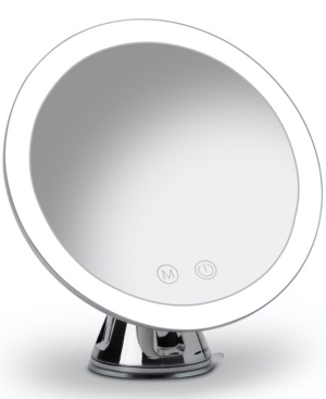 Fancii Lana Rechargeable 10x Magnifying Mirror With 3 Light Settings In White