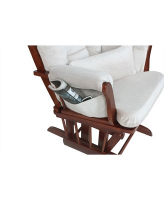 Alice Glider Chair and Ottoman with Pillow, Set of 3