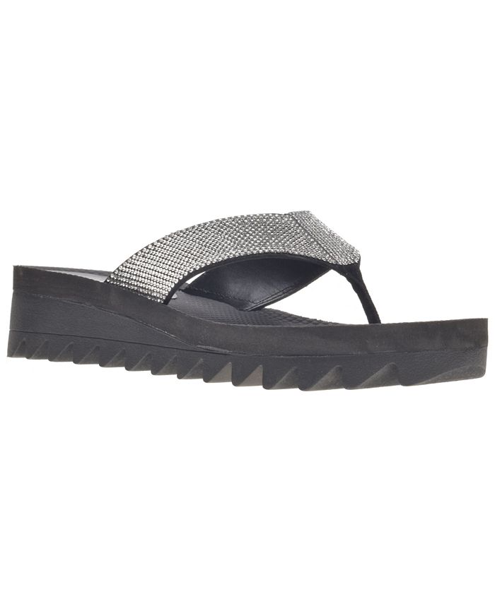 Wild Pair Kalabasas Thong Wedge Sandals, Created for Macy's & Reviews ...