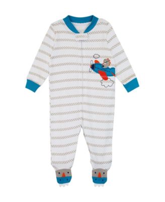 Graphic Footie - Cream/Airplane main image 0