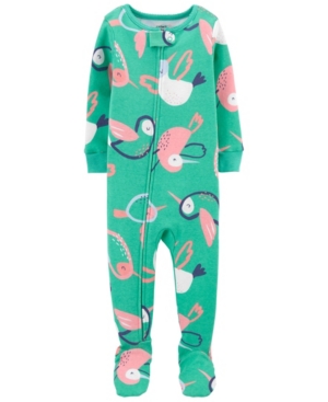 Carter's Baby Girls Hummingbird Cotton Footie Pajamas