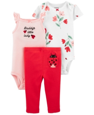 Carter's Baby Girls Ladybug Little Character Set 3 Pieces
