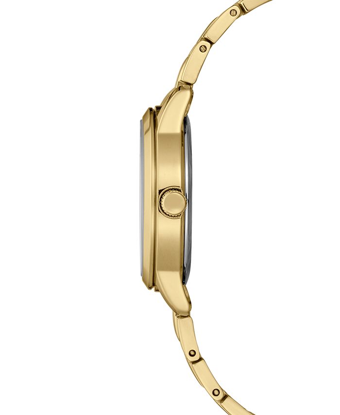 Seiko Women's Essential Gold-Tone Stainless Steel Bracelet Watch 30mm ...