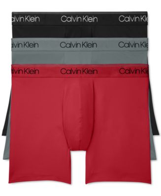 Calvin Klein Men's 3-Pack Microfiber Stretch Boxer Briefs
