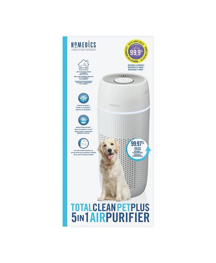 homedics totalclean uv c light personal air sanitizer