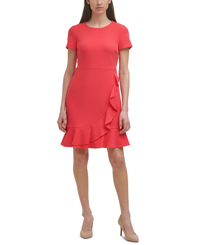 Karl lagerfeld top ruffle dress