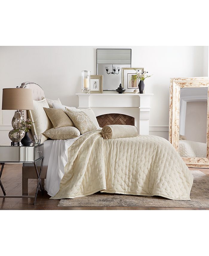 Hotel Collection Engraved Paisley Coverlet, King, Created for Macy's