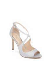 Macys evening shoes silver discount