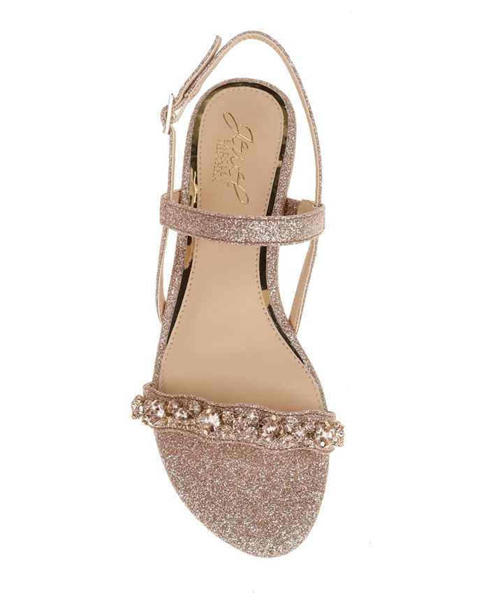 jewel badgley mischka ohara flat dress sandals