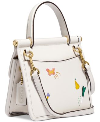 COACH The Coach Originals Willis Garden Embroidered Leather Satchel