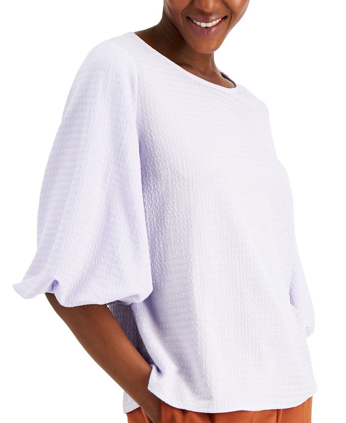 macys puff sleeve tops