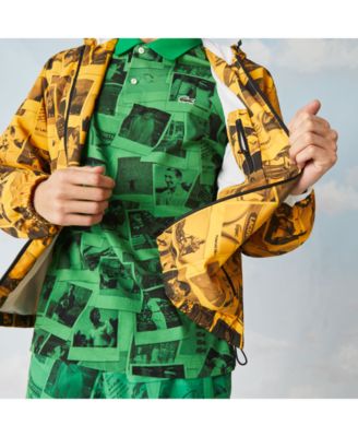 Lacoste Men's L!VE Polaroid Collaboration Printed Hooded Jacket
