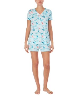Cuddl Duds T-Shirt & Shorts Pajama Set