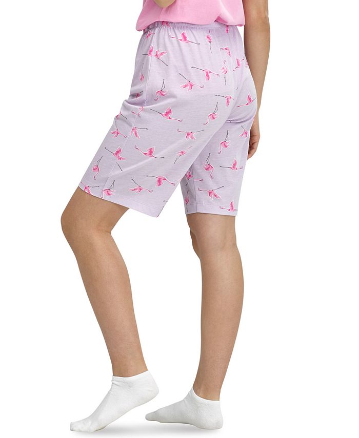 Hue Flamingo Flight Bermuda Pajama Shorts Macy's