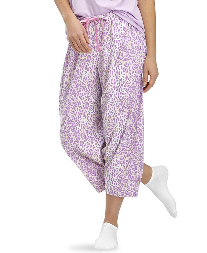 Hue AnimalPrint Capri Pajama Pants Macy's