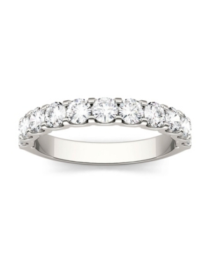 Charles & Colvard Moissanite Anniversary Band 1-1/10 Ct. T.w. Diamond Equivalent In 14k White Or Yellow Gold In White Gold