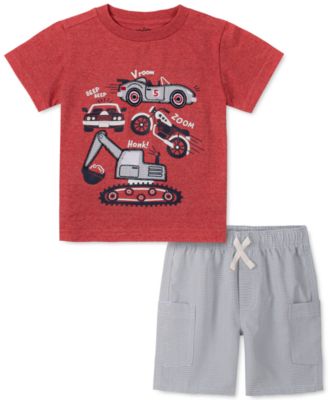 Kids Headquarters - Baby Boys 2-Pc. Cars & Trucks T-Shirt & Shorts Set