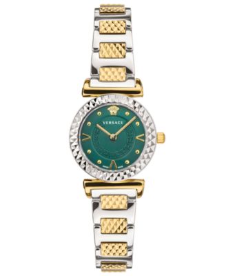 Versace - Women's Swiss Mini Vanity Two-Tone Stainless Steel Bracelet Watch 27mm