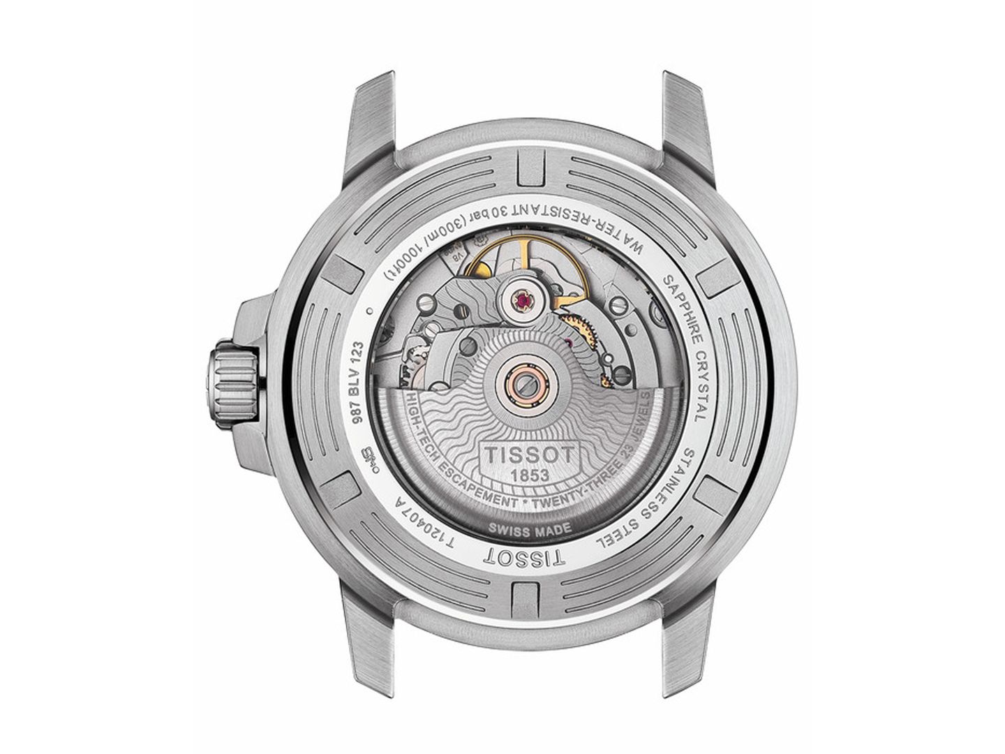 Мужские часы Tissot Swiss Automatic Seastar 1000 на стальном браслете, 43 мм — фото 3