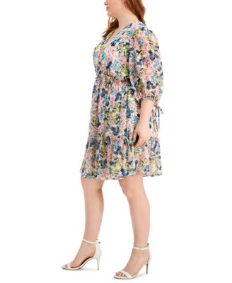 taylor floral print peasant dress